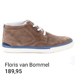 Floris van Bommel bruine sneaker