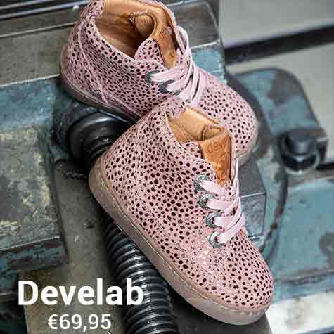 Develab - sneaker roze glitters