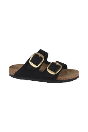 Birkenstock Birkenstock arizona big buckle nubuck leather narrow  Black