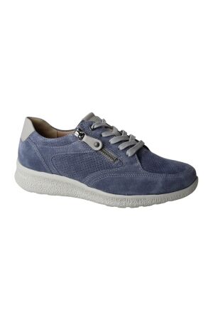 Hartjes Hartjes rap shoe/ AQUA-ALUMINIUM/VELOUR - NAPPA