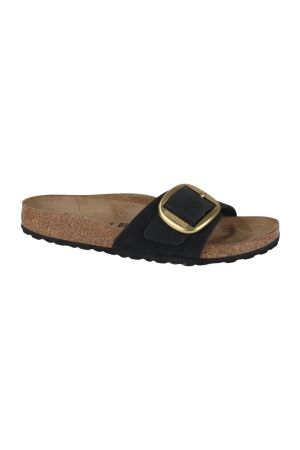 Birkenstock Birkenstock madrid big buckle nubuk leather narrow black Birkenstock Birkenstock madrid big buckle nubuk leather narrow black