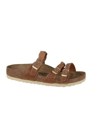 Birkenstock Birkenstock franca natural leather oiled narrow  Cognac