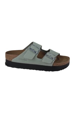 Birkenstock Birkenstock arizona pap flex platform nubuk leather narrow pur Pure Sage Birkenstock Birkenstock arizona pap flex platform nubuk leather narrow pur Pure Sage