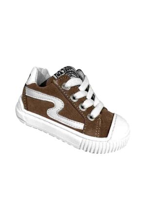Develab Develab boys low cut sneaker laces 233 Taupe Suede