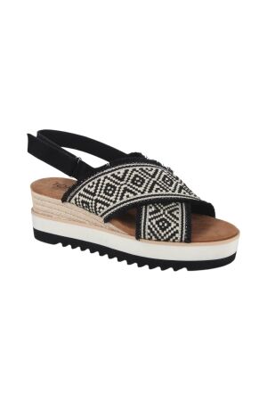 Toms Toms diana crossover blk dmnd glb strps wm dicros sand BLACK Toms Toms diana crossover blk dmnd glb strps wm dicros sand BLACK