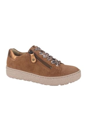 Hartjes Hartjes phil shoe/cognac-tabacco/velour 53.52 COGNAC-TABACCO