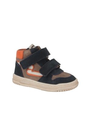 Develab Develab boys mid cut sneaker 2velcr 696 Blue Combi Waxed