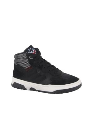 Red-Rag Red-Rag boys mid cut sneaker lace 994 Black Combi Nubuck