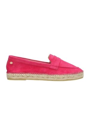 Fred De La Bretoniere Fred De La Bretoniere frs1045 espadrille loafer luxury suede 5008 fuchsia
