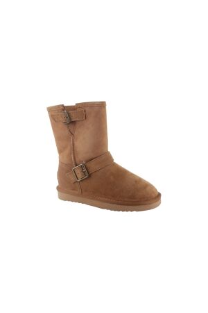 Warmbat Warmbat kangaroo women suede/df boot buckle  Cognac