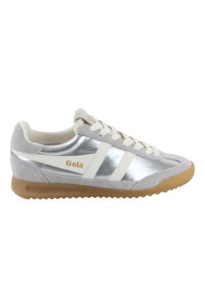 Gola Gola firefly metallic trainer Silver/Off White Gola Gola firefly metallic trainer Silver/Off White