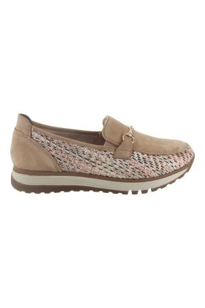 Rieker Rieker loafer san marino/goatsuede/morelia 62 beige/sepia/marble
