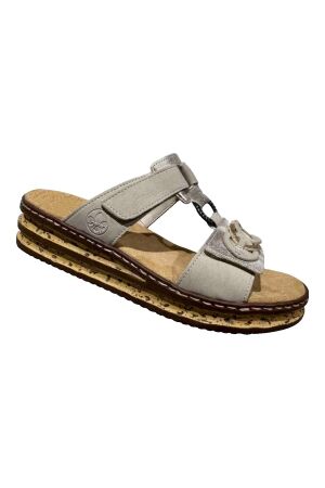 Rieker Rieker slipper namur/alula/kasanga 60 cliff/muschel/lightgold