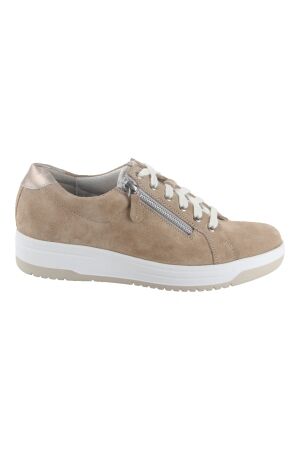Durea Durea veterschoen dry maxx voering wijdte h 0935 L.TAUPE/TAUPE/WIT