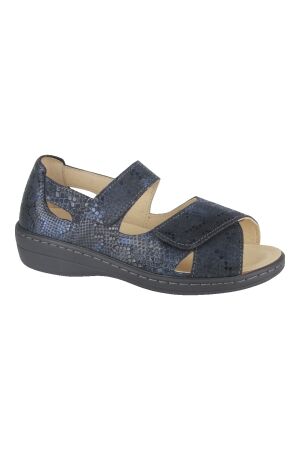 Ti Comos Ti Comos sandaal dichte hiel - abriana  Blu Scuro Pitone