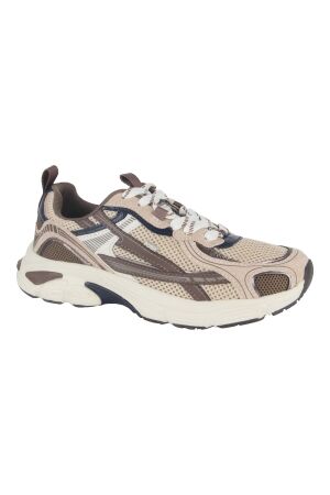 Posh Posh sneaker beige combi Dark Beige / Gun Metal
