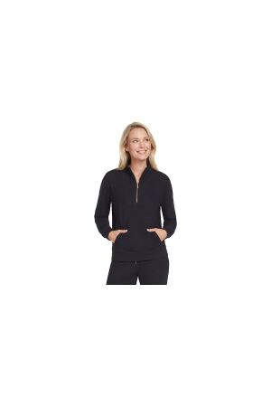 Skechers Skechers goluxe rib 1/4 zip BLK Skechers Skechers goluxe rib 1/4 zip BLK