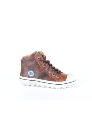 Develab Develab boys mid cut laces 758 Cognac Grained Develab Develab boys mid cut laces 758 Cognac Grained